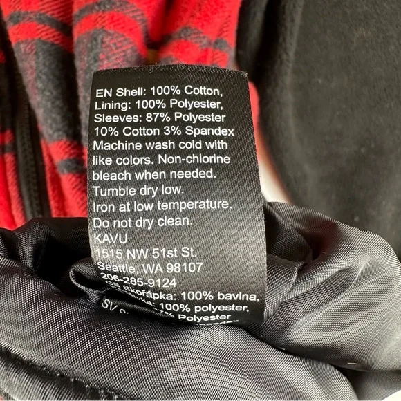 Kavu Oswego Plaid Zip Up Fleece Jacket Gorpcore Outdoors - Picture 6 of 9